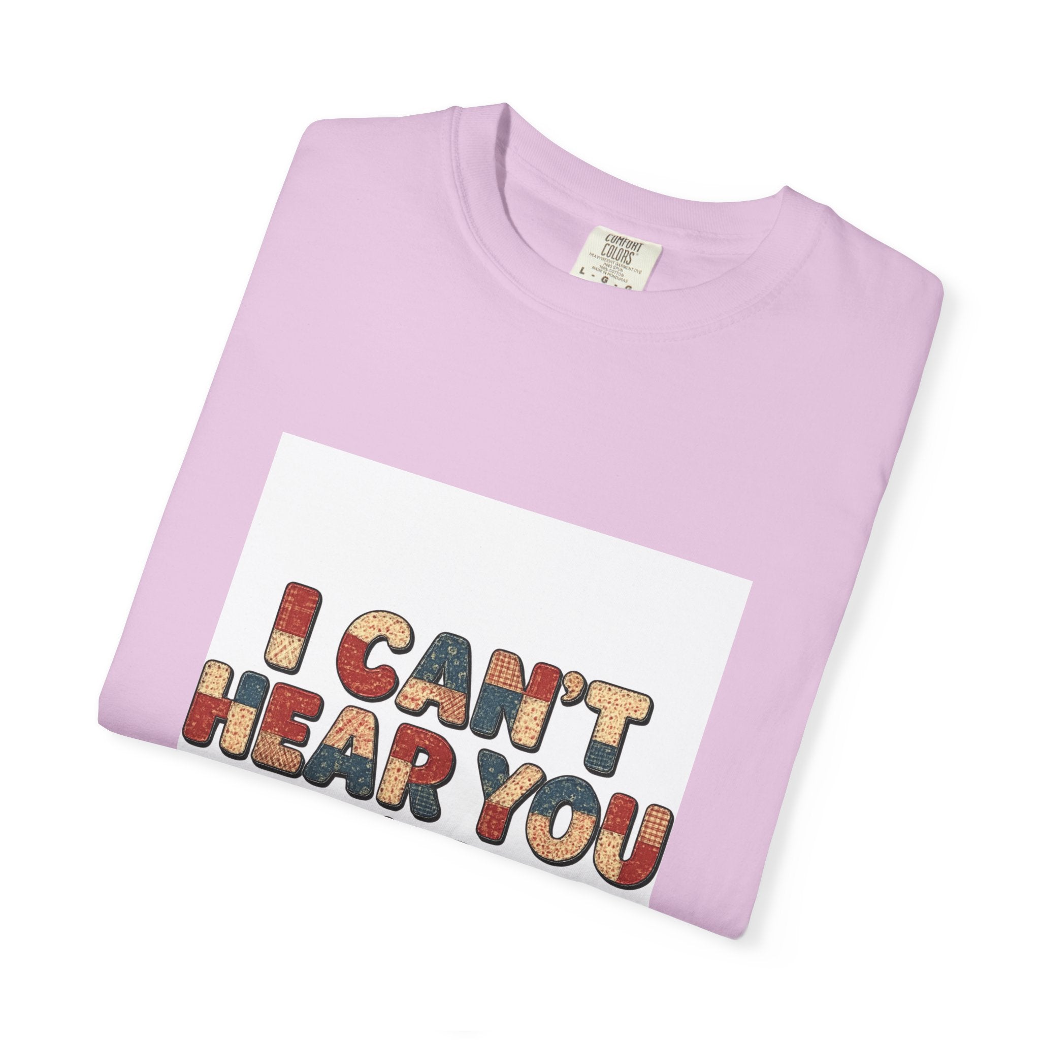 Quilting T-Shirt — "I Can't Hear You I'm Quilting" Retro Craft Tee