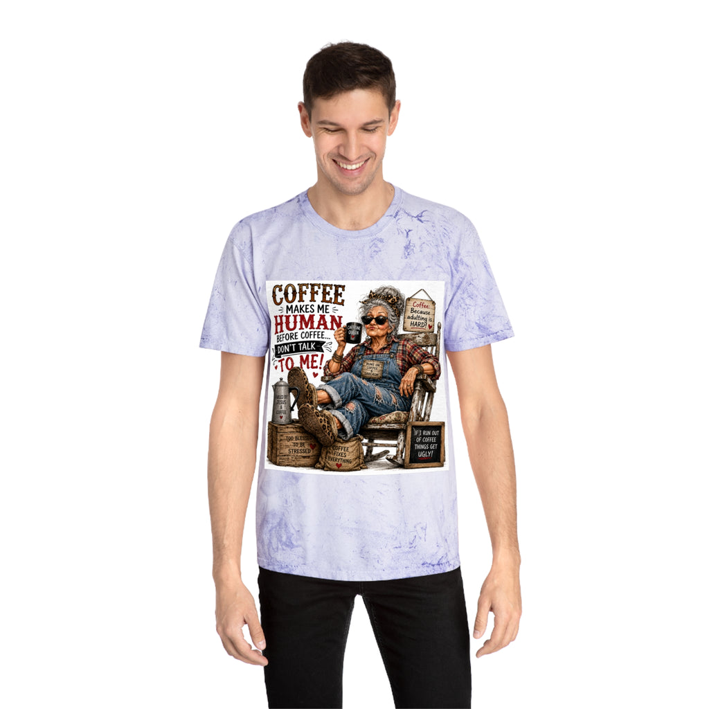 Funny Vintage Grandma Coffee Addict Tee