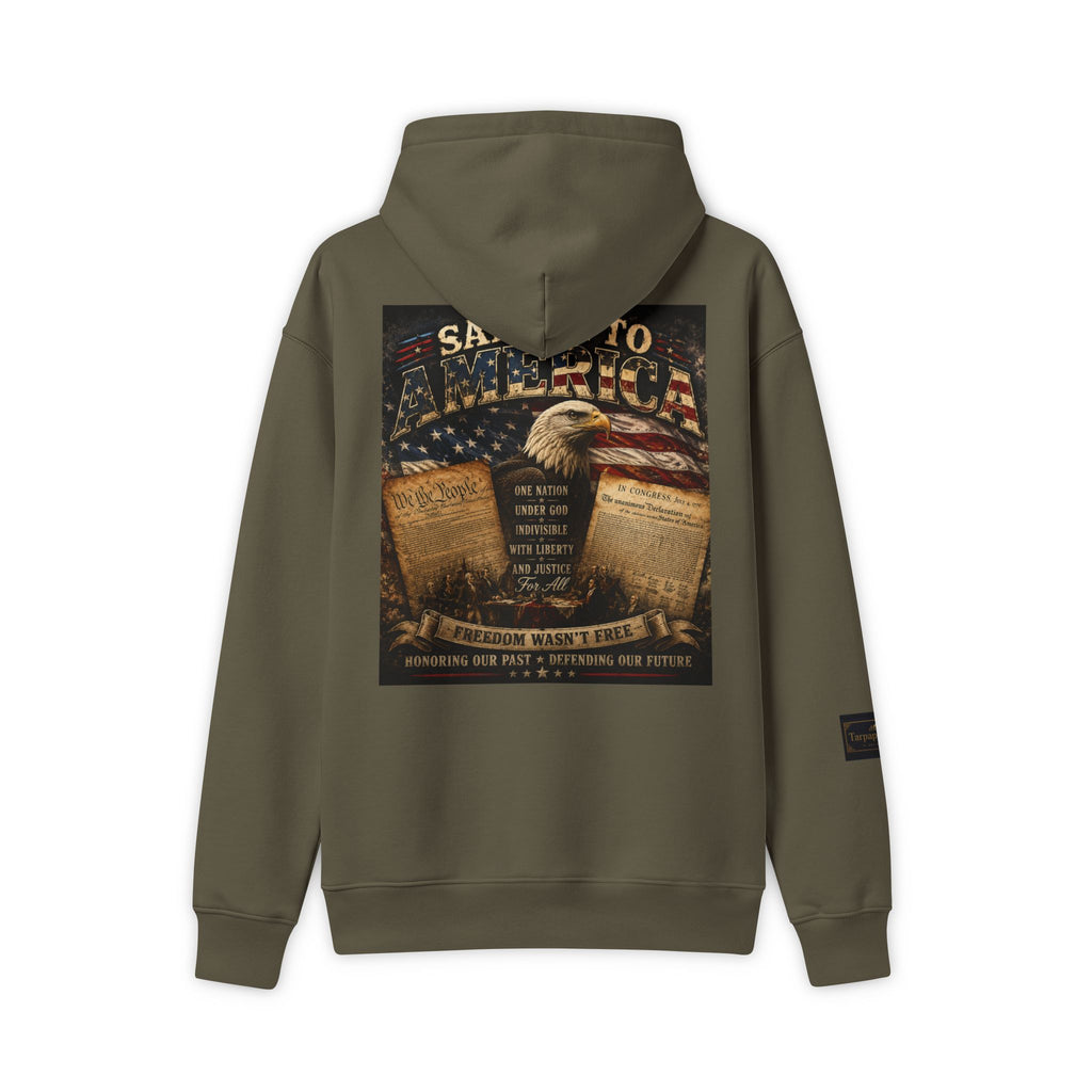Tarpaperhaven Patriotic Hoodie — America 250th Graphic Sweatshirt