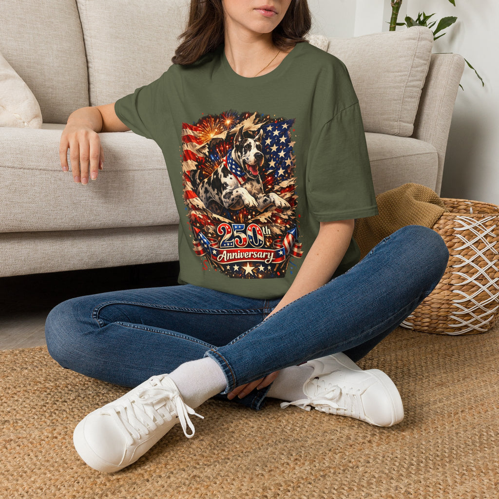 Patriotic 250th Great Dane T-Shirt