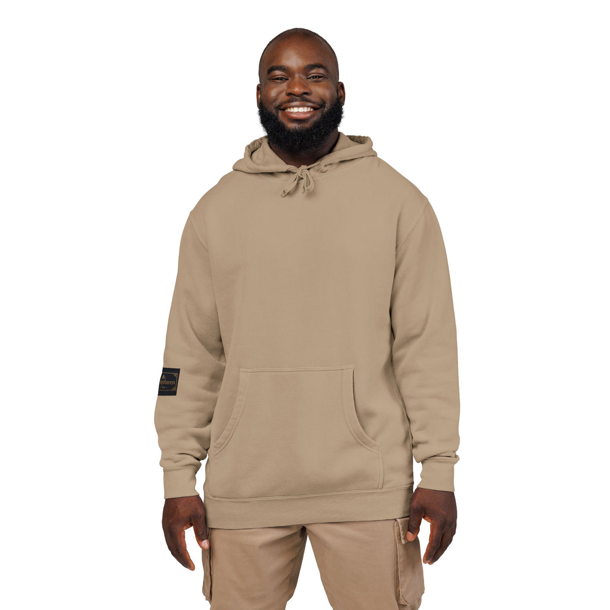 Faith Over Fear Hoodie — Pigment-Dyed Inspirational Pullover