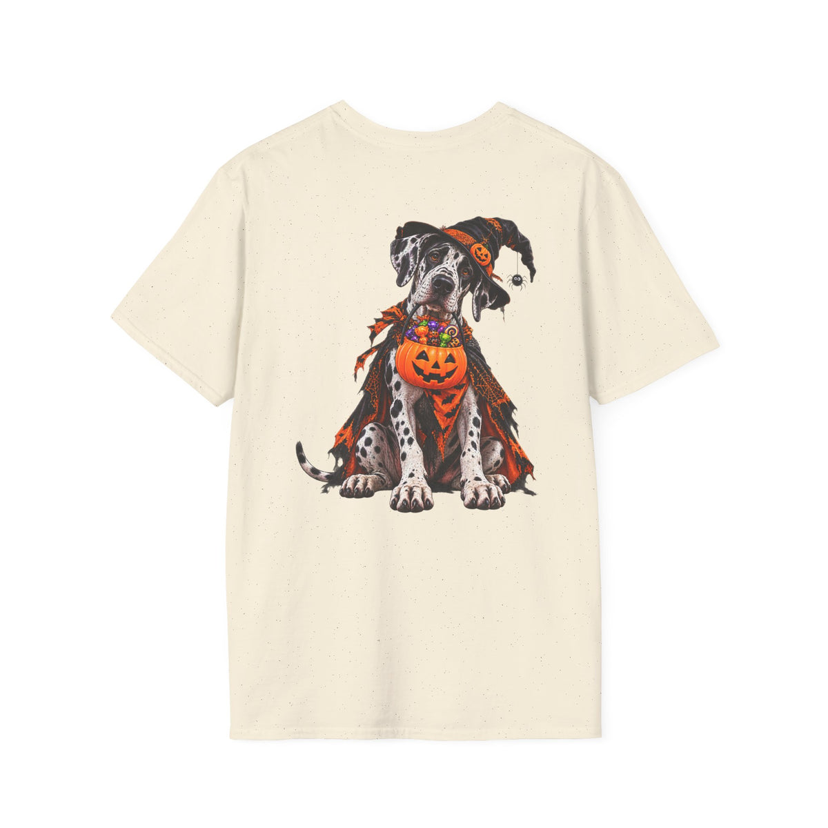Halloween Dalmatian T-Shirt — Cute Dog with Jack-O’-Lantern Costume