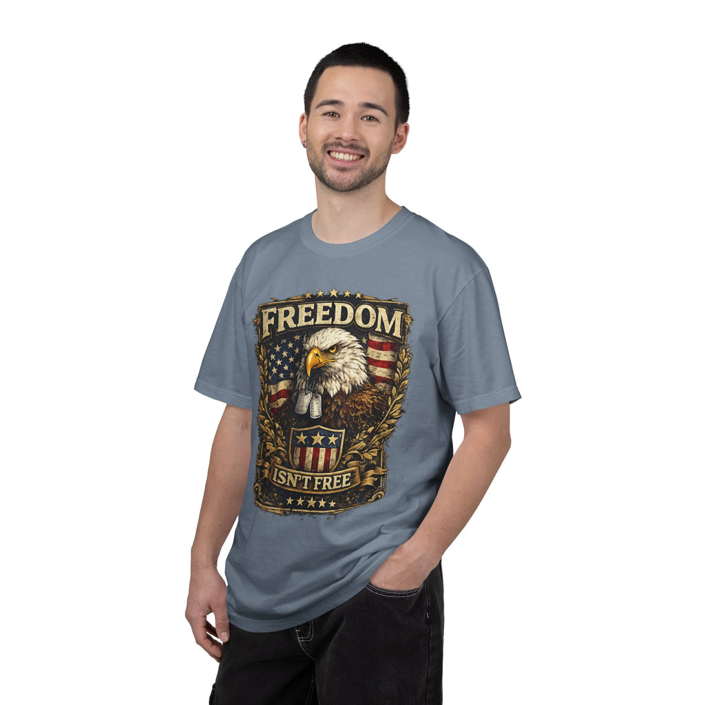 Freedom Isn't Free Eagle T-Shirt — Patriotic American Flag Tee