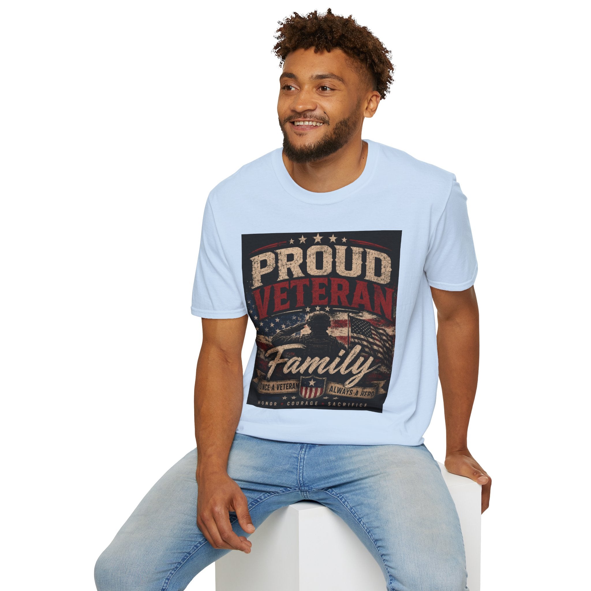 Proud Veteran T-Shirt — Patriotic Military Family Tee