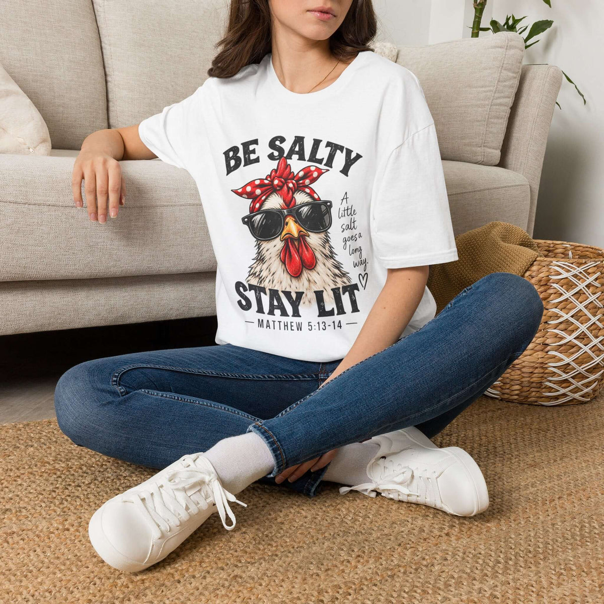 Be Salty Stay Lit Chicken T-Shirt