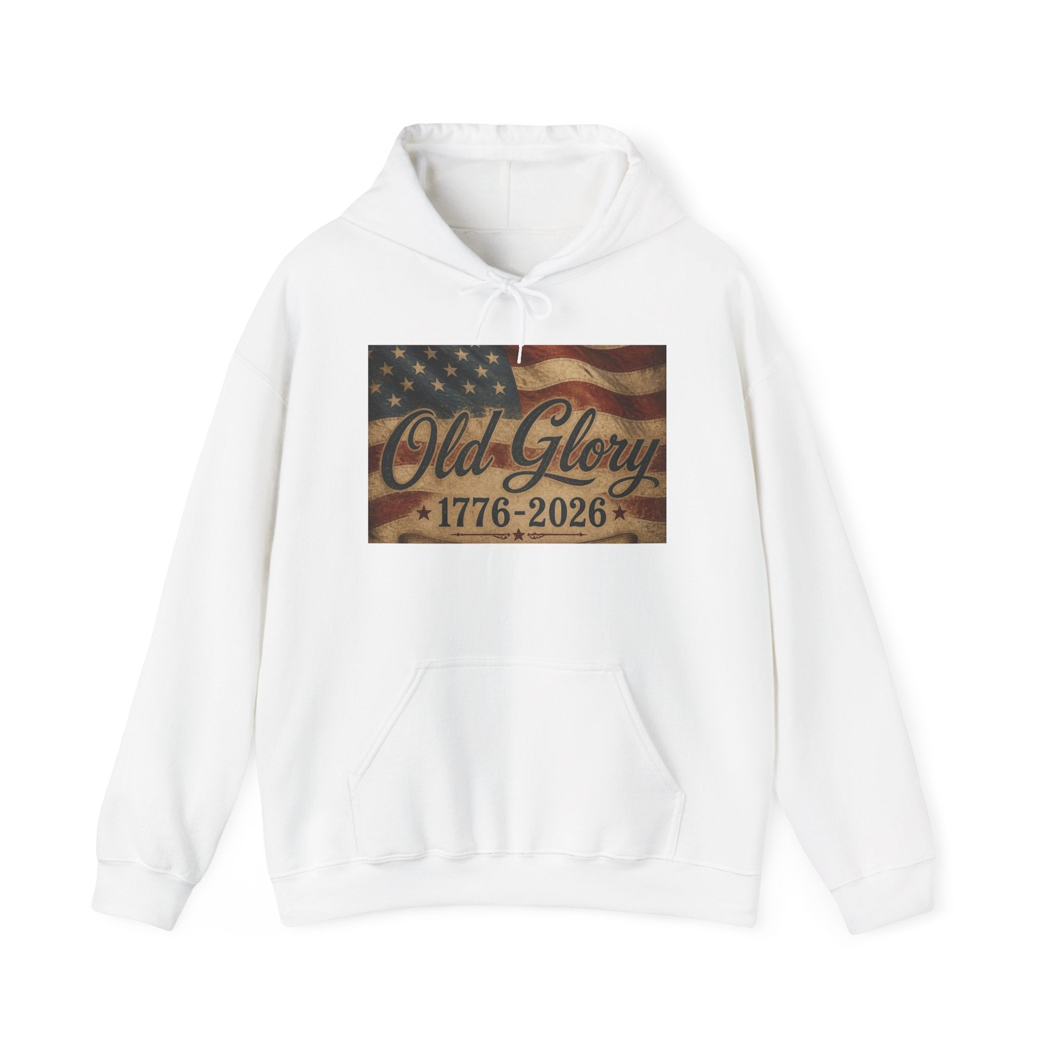 Patriotic Old Glory 1776-2026 Hoodie — American Flag Sweatshirt