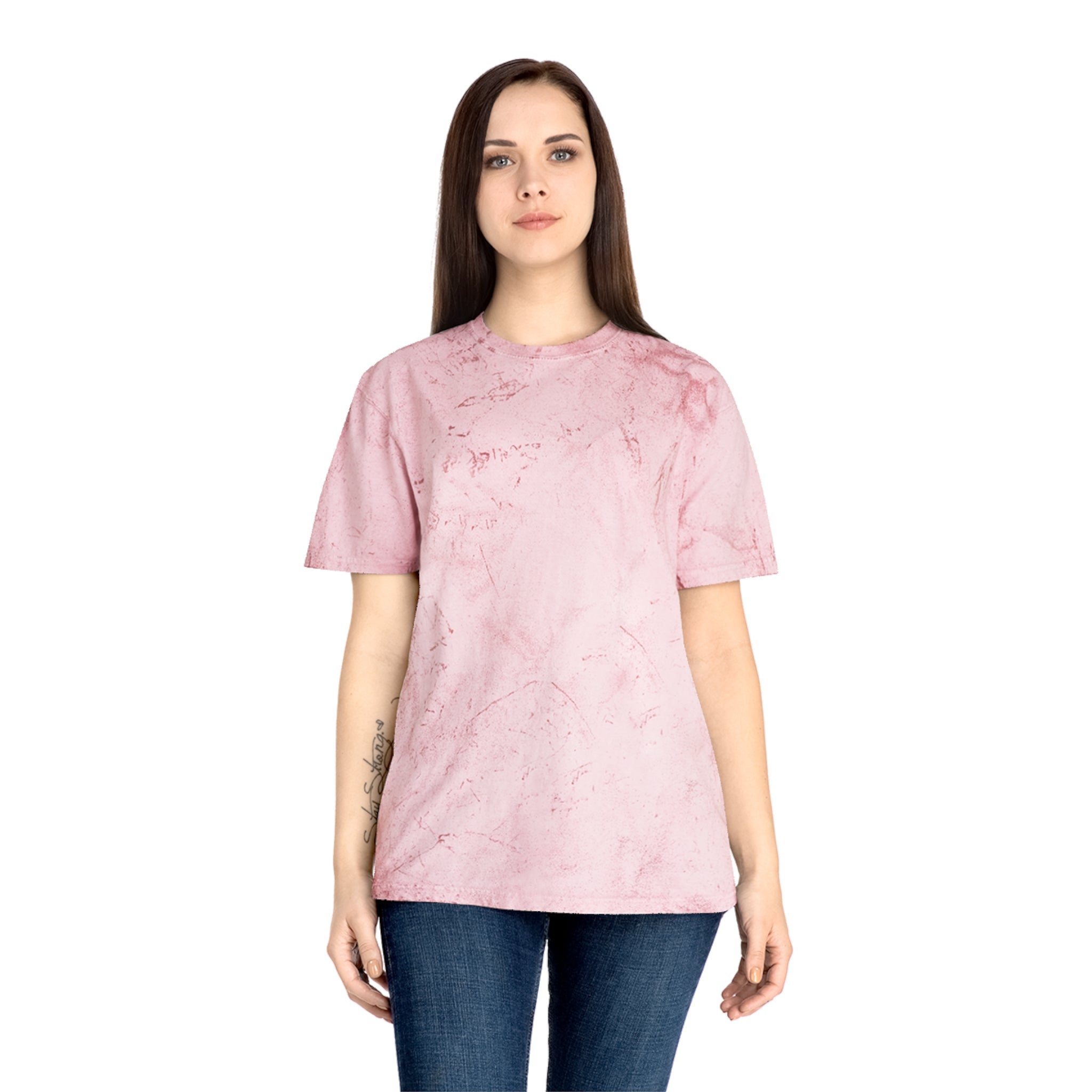 Christian Tie-Dye T-Shirt — "Jesus Saved Me, I'm Just Here for the Testimony"