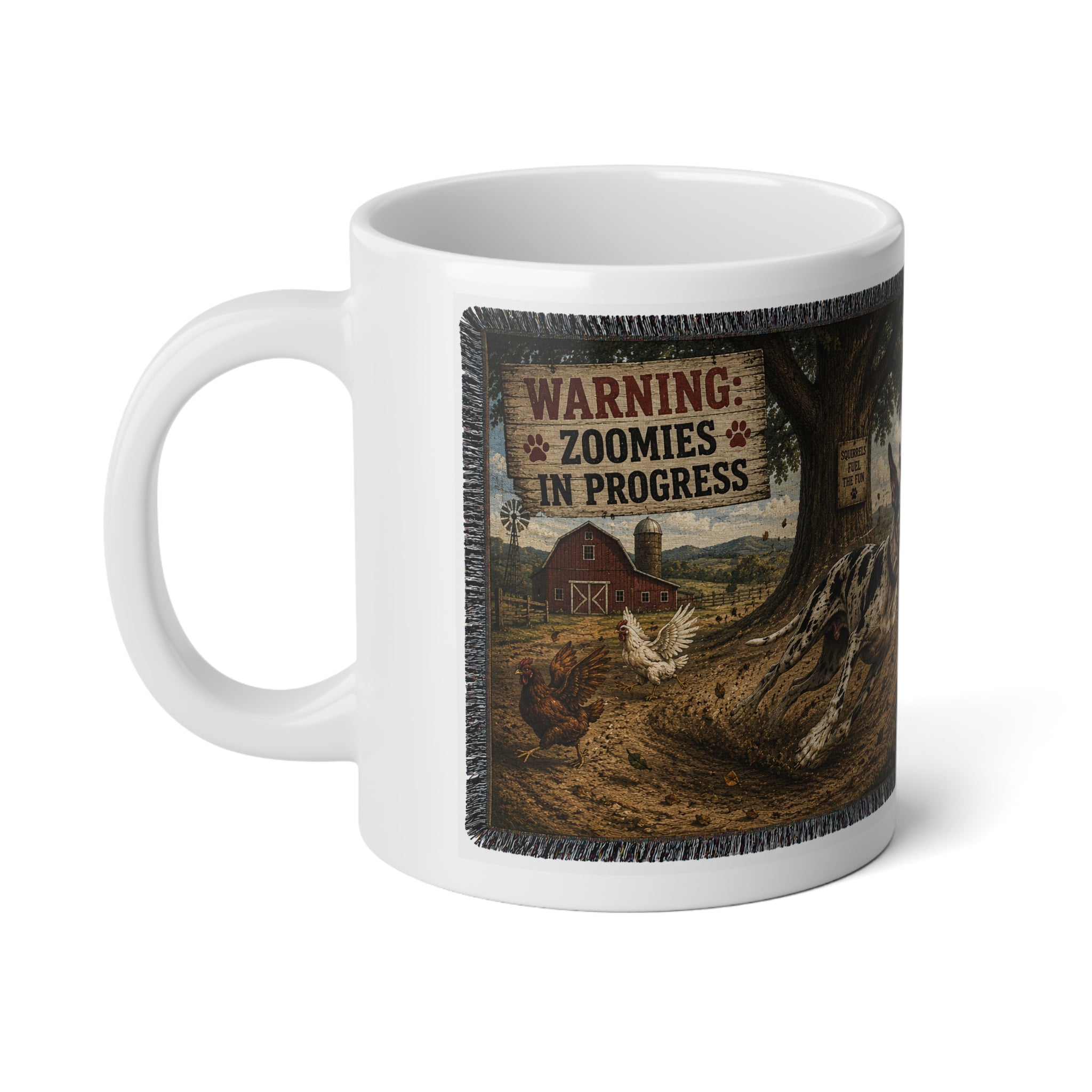20oz Farm Great Dane Zoomies Jumbo Coffee Cup