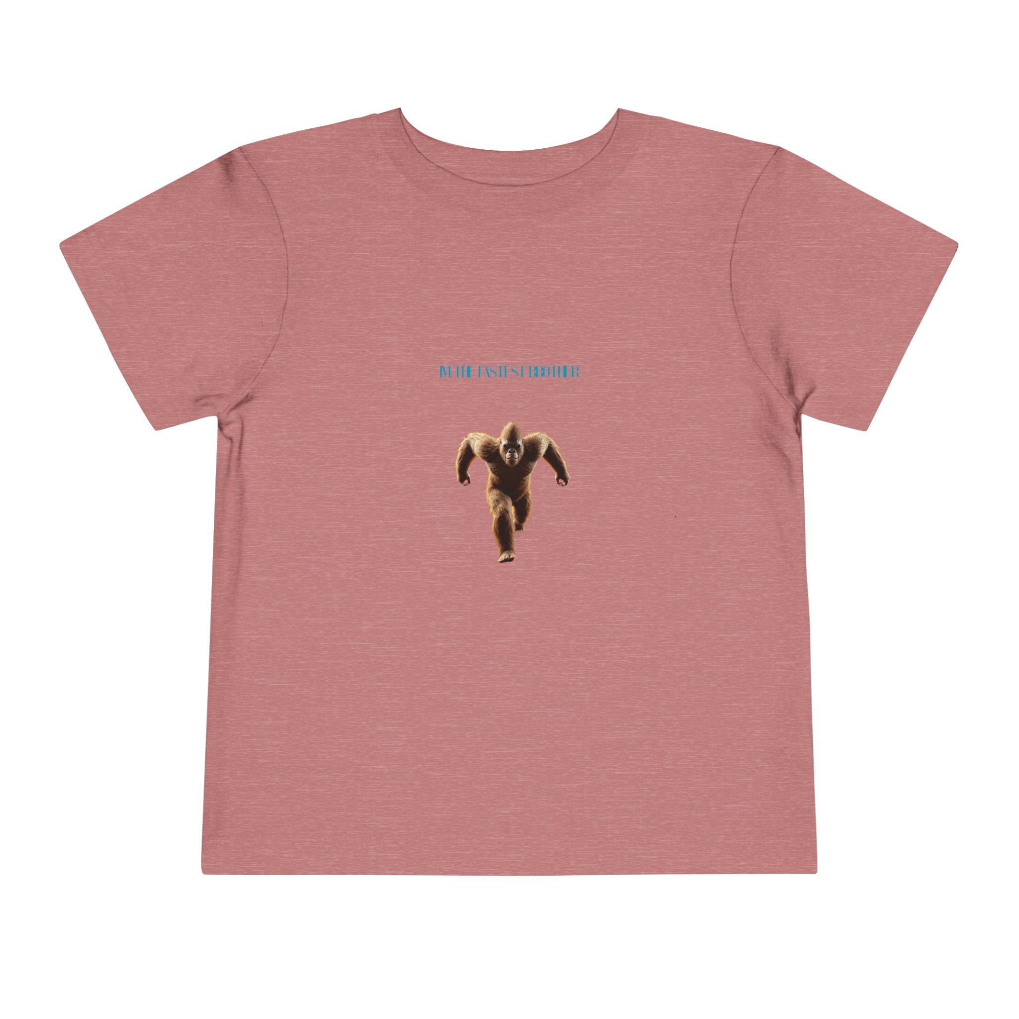 Toddler Tee with Running Sasquatch Print — Kids Shirt