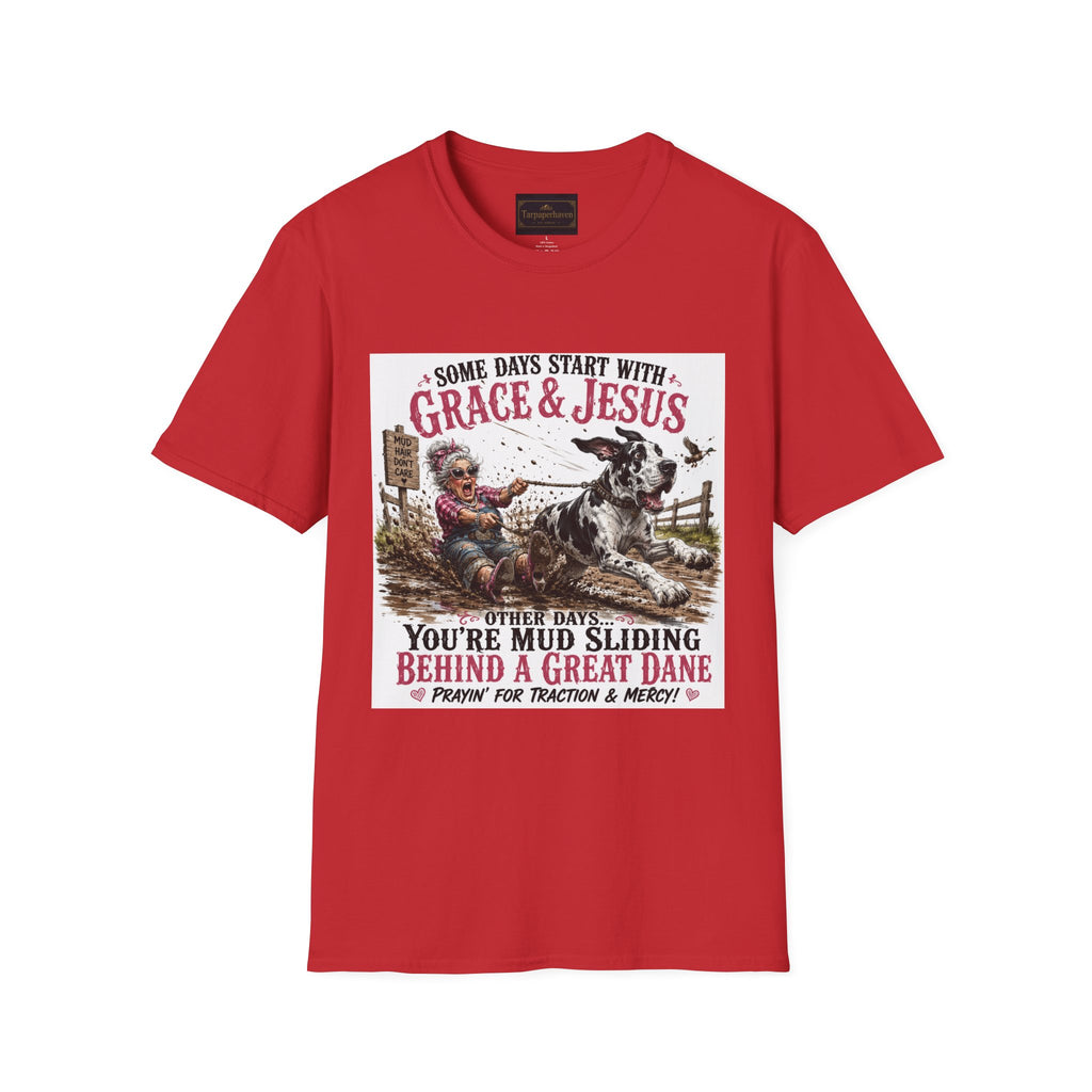 Christian Great Dane Mud-Slinging Graphic Tee