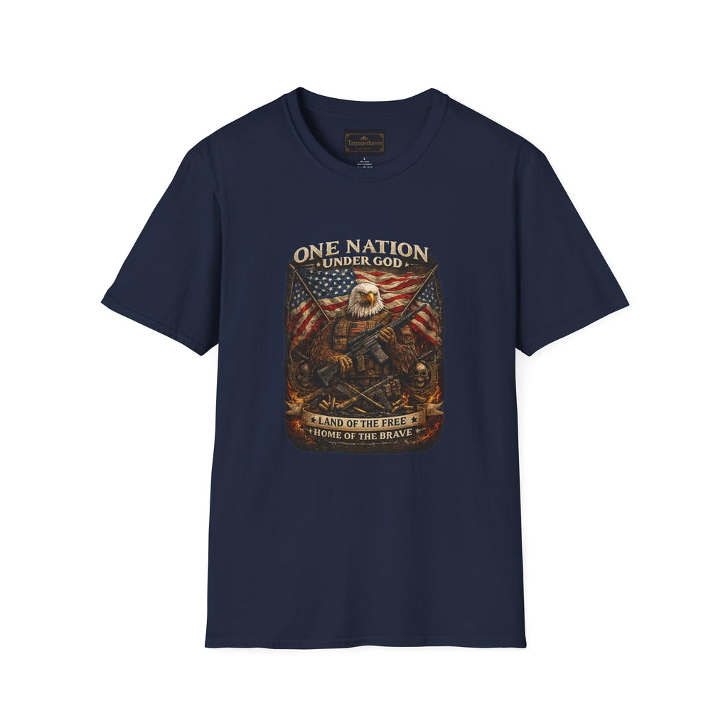 One Nation Under God Eagle T-Shirt — American Flag Patriotic Graphic Tee