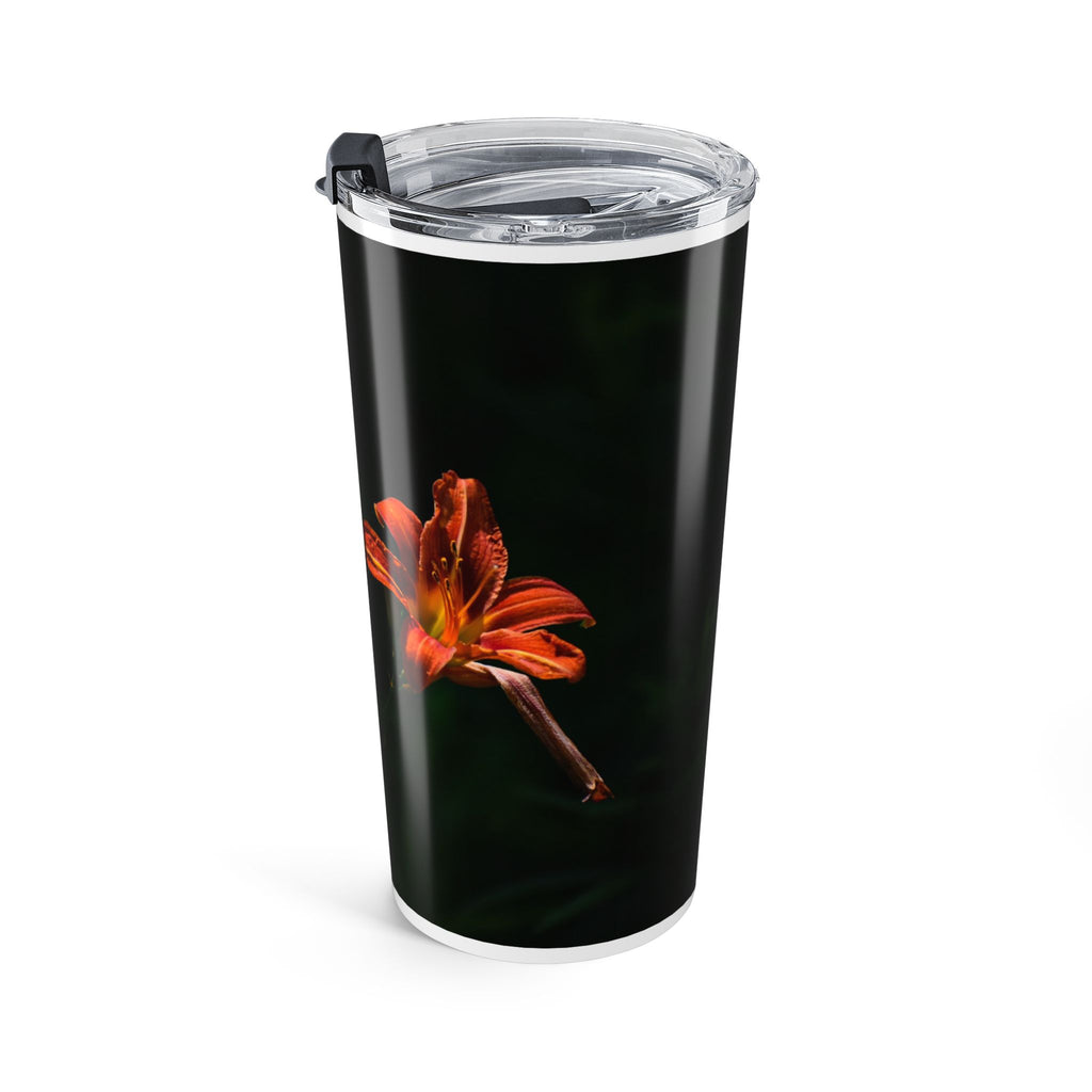 20oz  Tumbler — Dark Lily Flowers Insulated Travel Cup