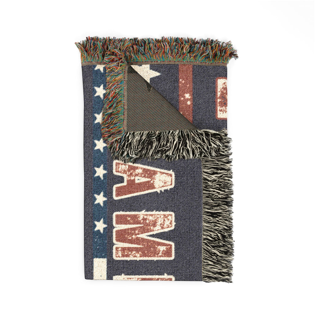 America 250 Years Woven Blanket – 1776–2026 Patriotic Throw
