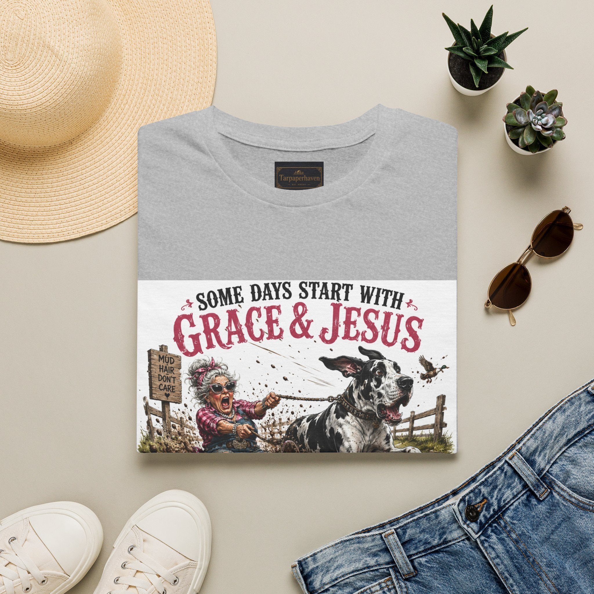 Christian Great Dane Mud-Slinging Graphic Tee