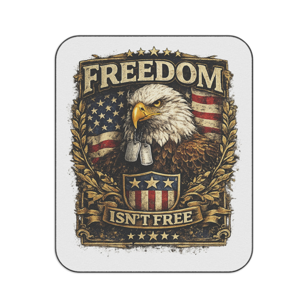 Freedom Isn't Free Picnic Blanket — Patriotic Eagle American Flag Outdoor Blanket