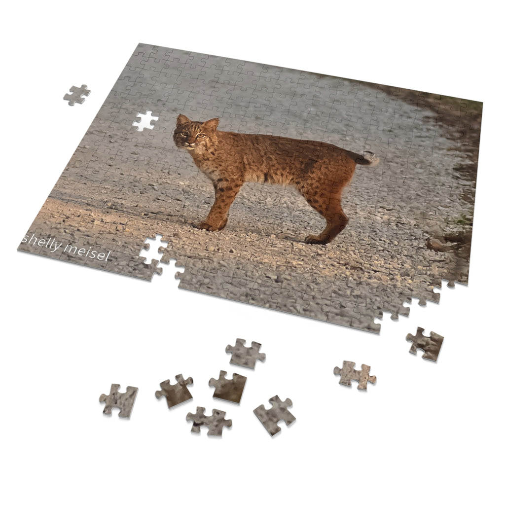 Bobcat Photo Jigsaw Puzzle with Tin – Wildlife Puzzle Gift