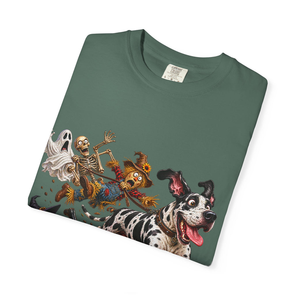 Halloween Great Dane T-Shirt — Cute Dog in Pumpkin Costume Graphic Tee