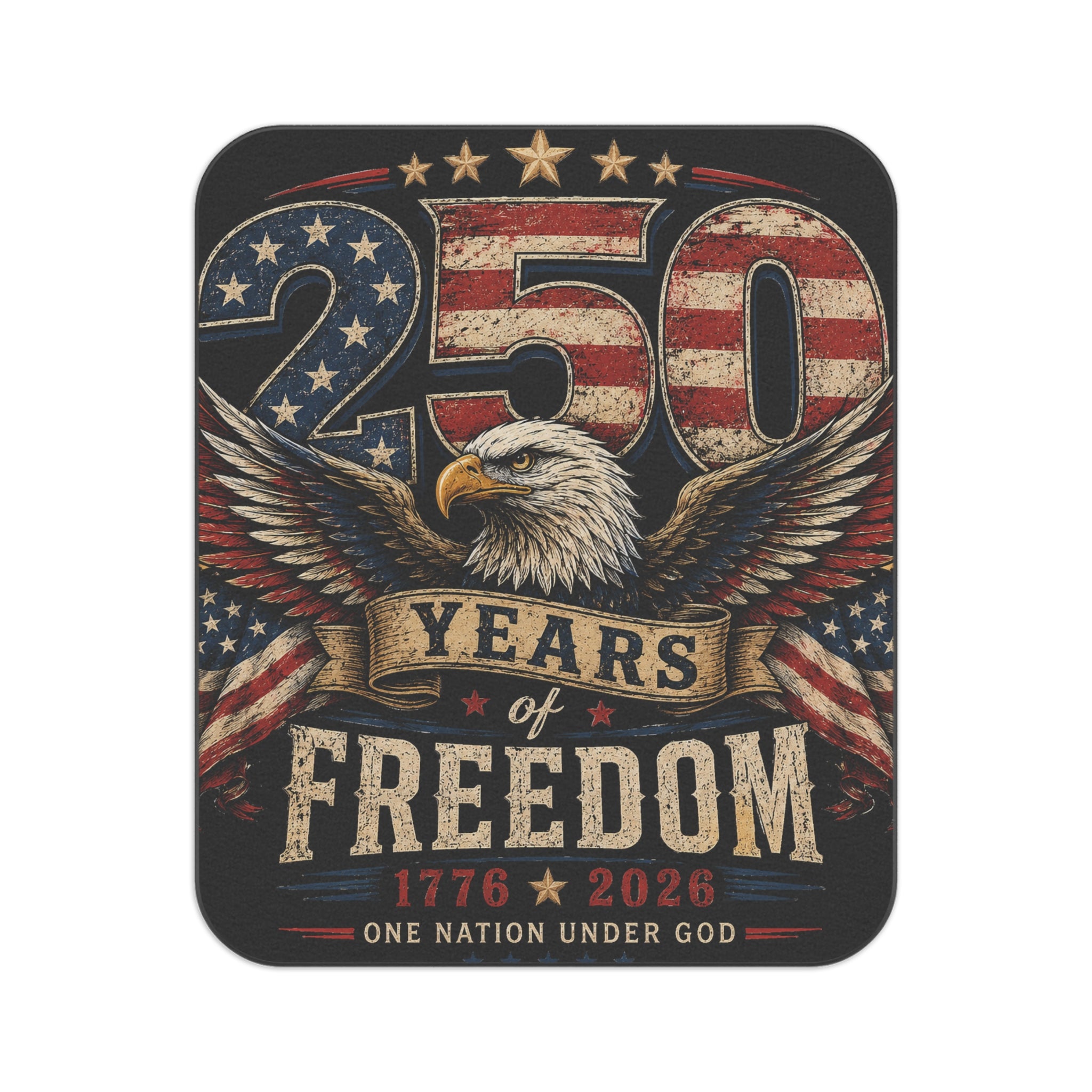 250 Years of Freedom Picnic Blanket — Patriotic 1776–2026 Eagle Outdoor Blanket for 4th of July