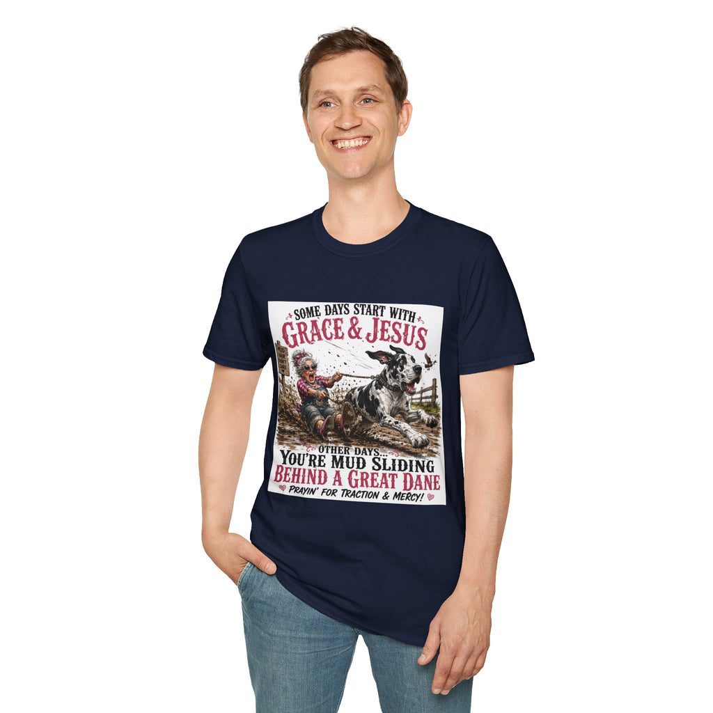 Christian Great Dane Mud-Slinging Graphic Tee