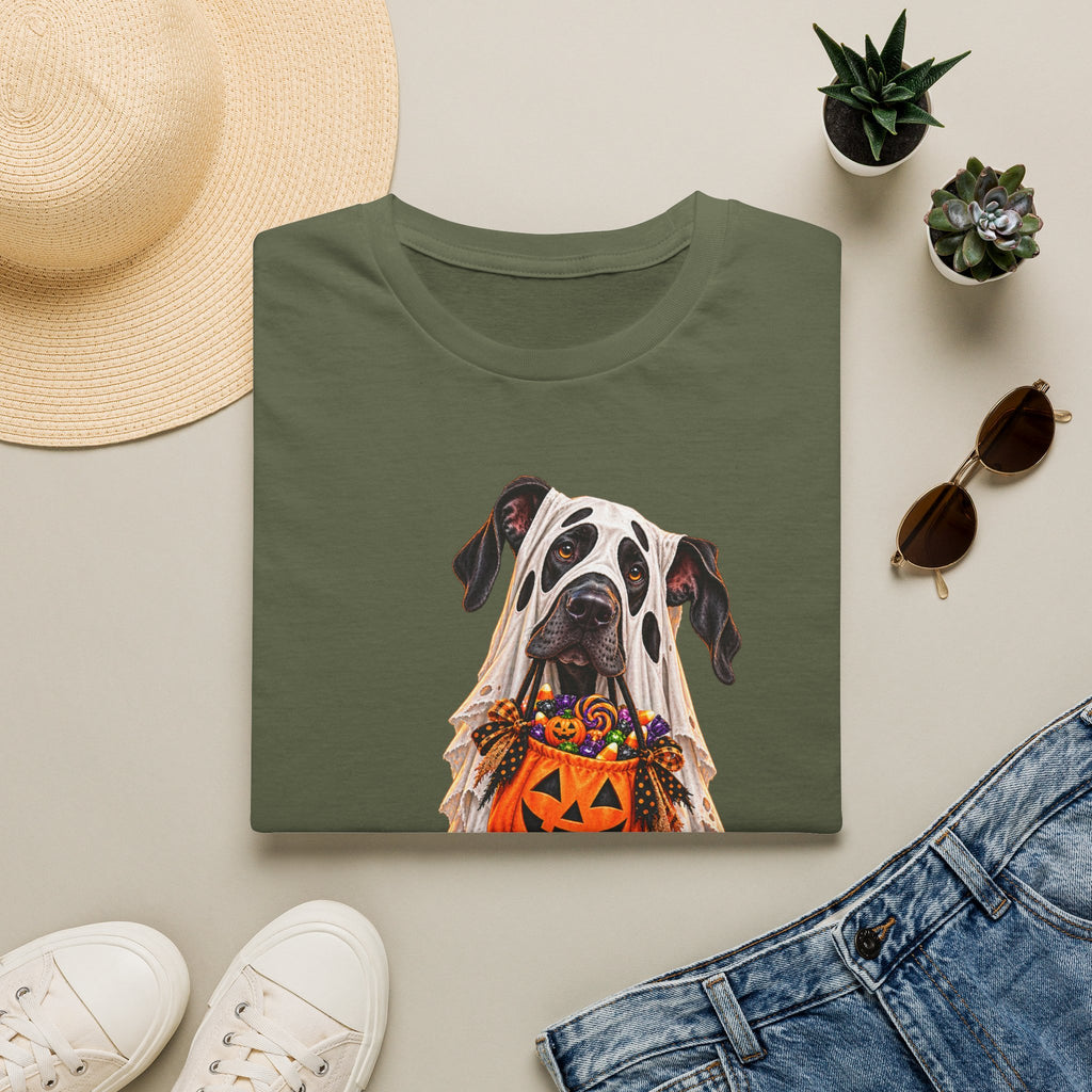 Halloween Dalmatian T-Shirt — Cute Dog with Jack-O’-Lantern Costume
