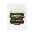 Appalachia Microfiber Blanket – "Built by Faith, Forged by Freedom" Rustic Mountain Throw