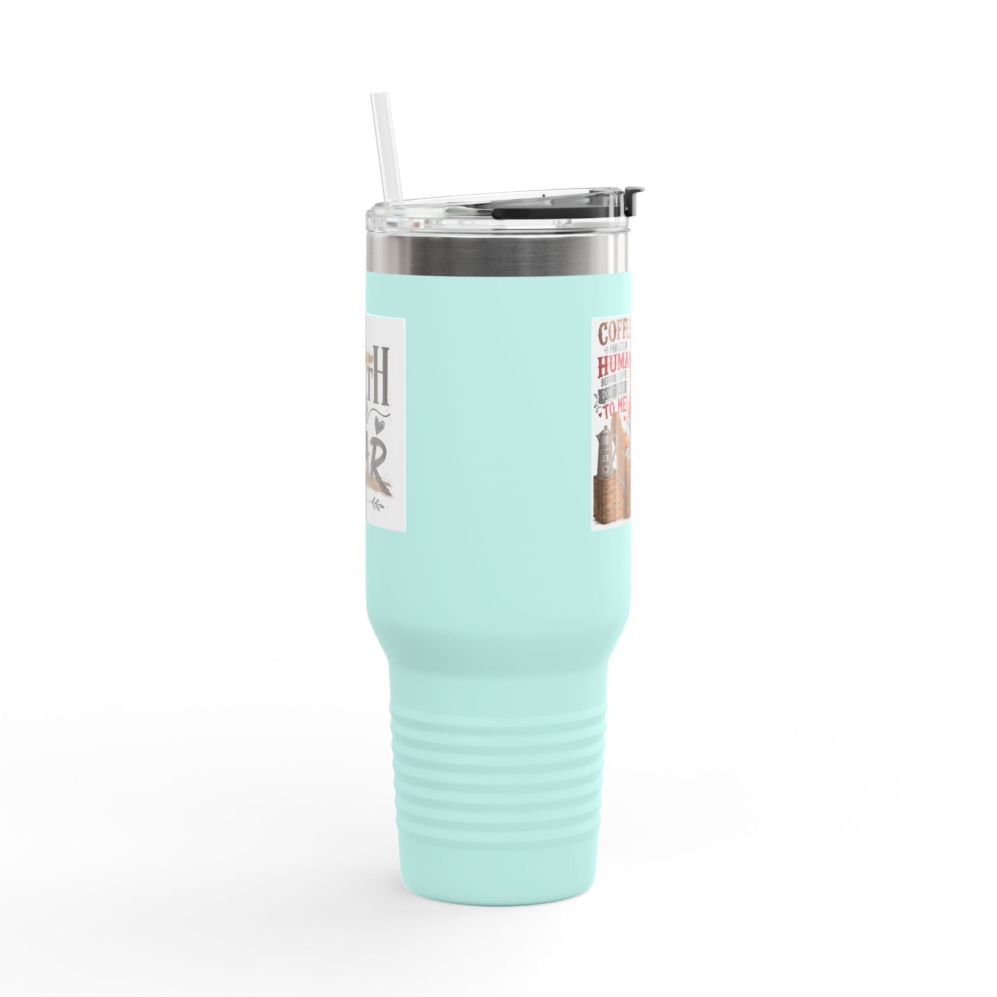40oz Insulated Travel Mug Country Granny Coffee Addict
