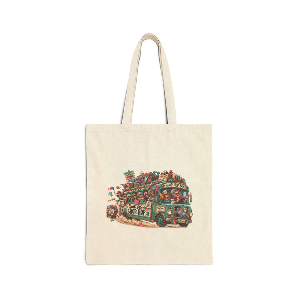 Shop Hop Canvas Tote Bag