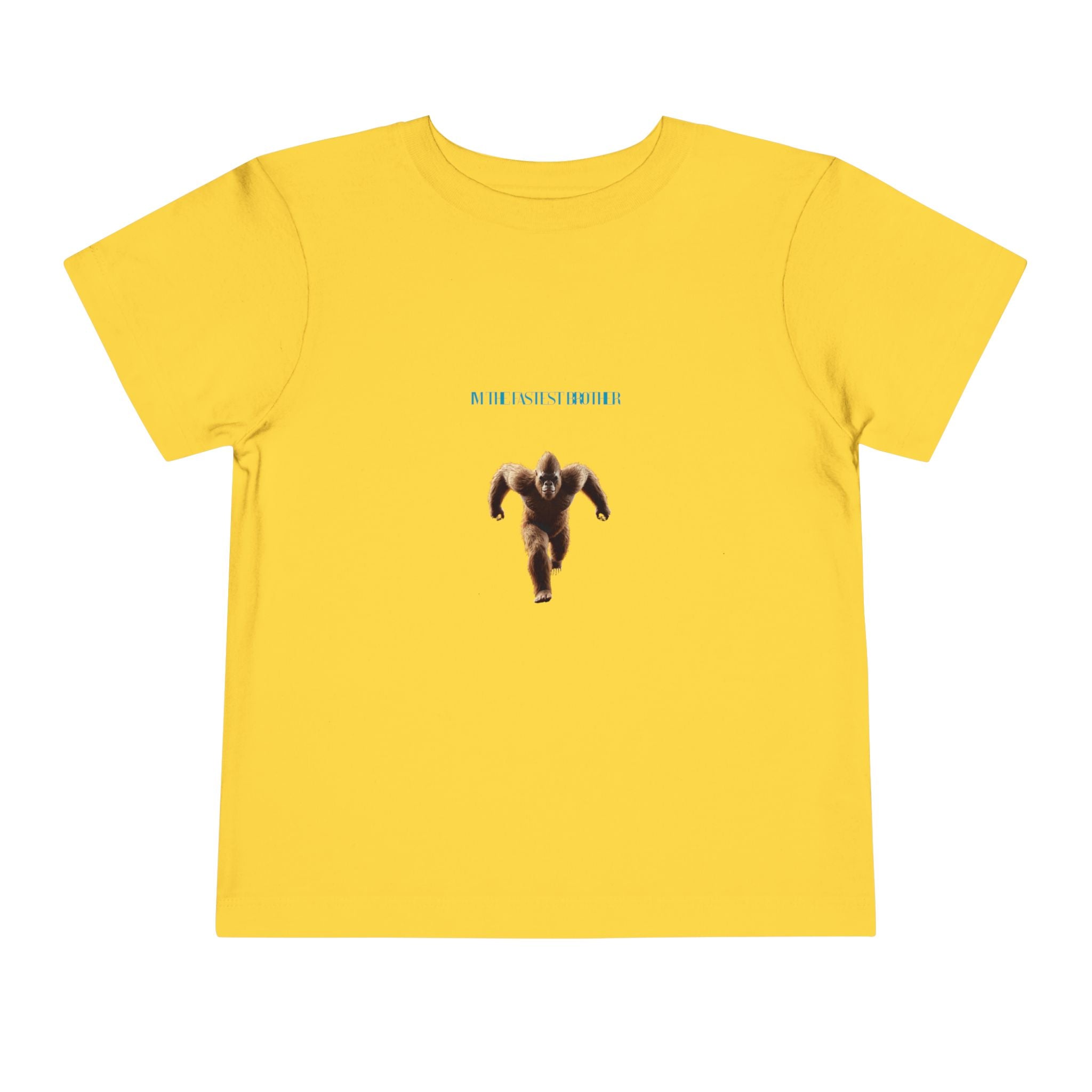 Toddler Tee with Running Sasquatch Print — Kids Shirt