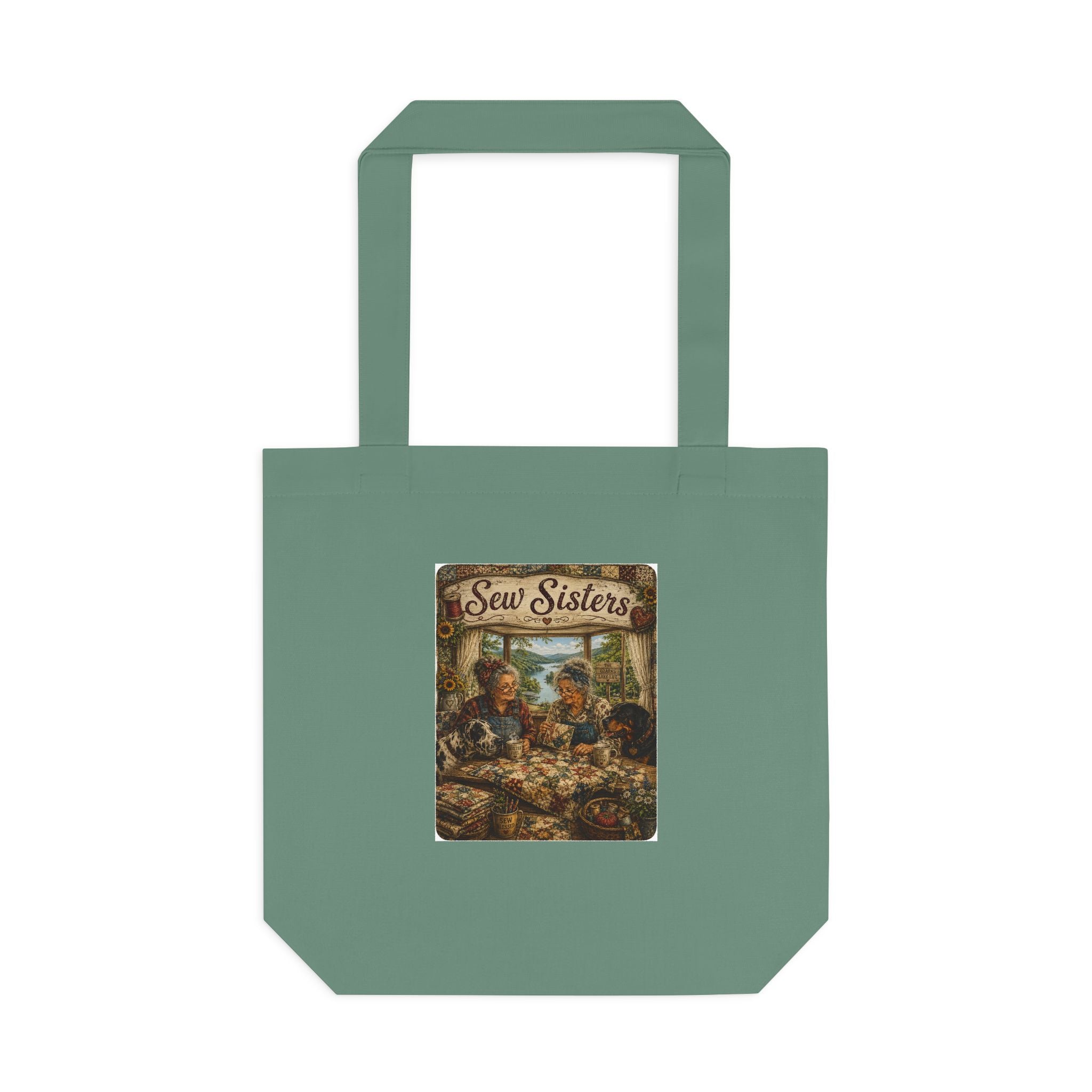 Vintage “Sew Sisters” Ozark MO Design Tote bag