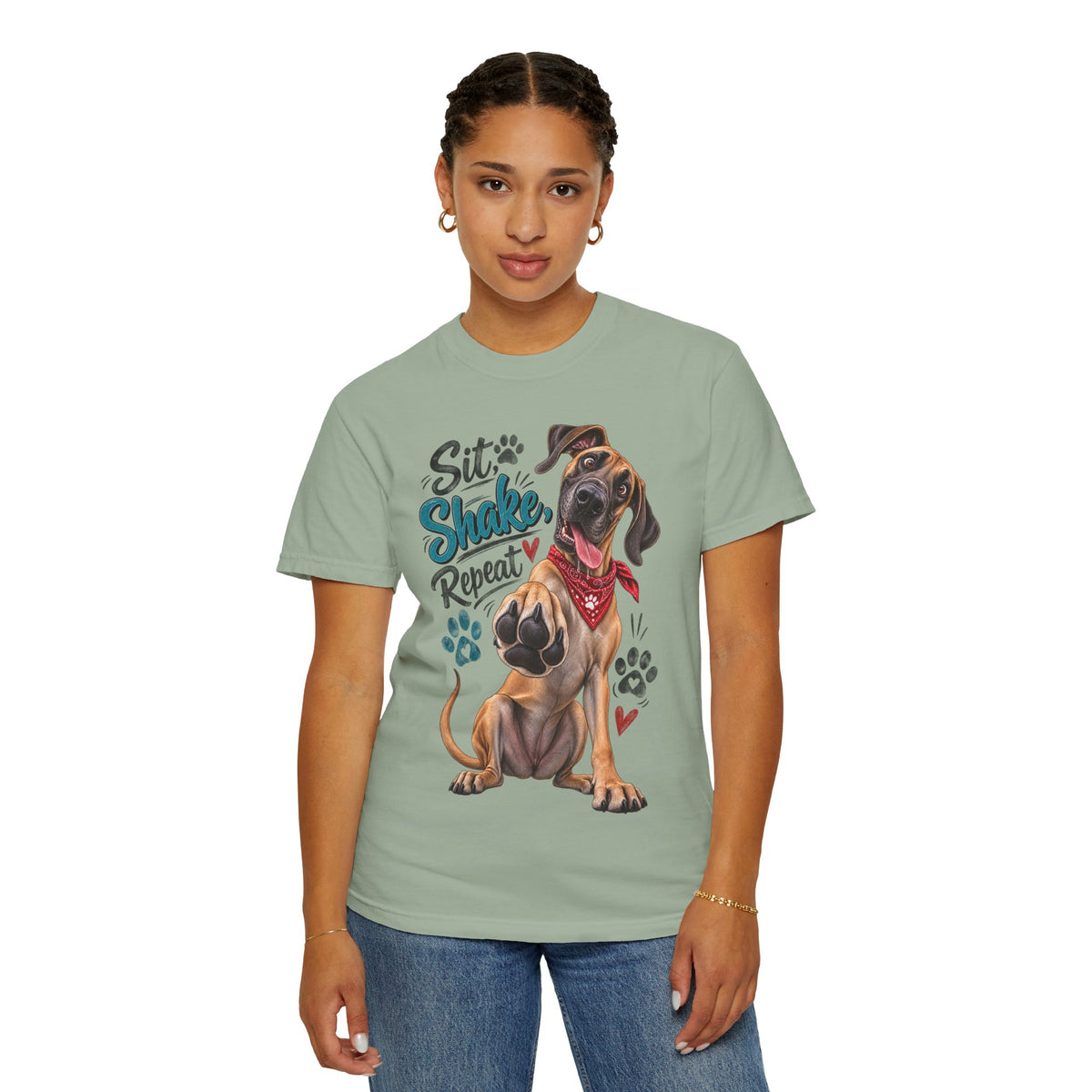 Great Dane Paw Print Tee