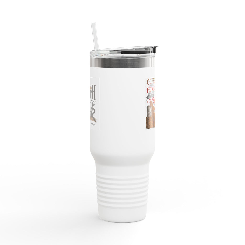 40oz Insulated Travel Mug Country Granny Coffee Addict