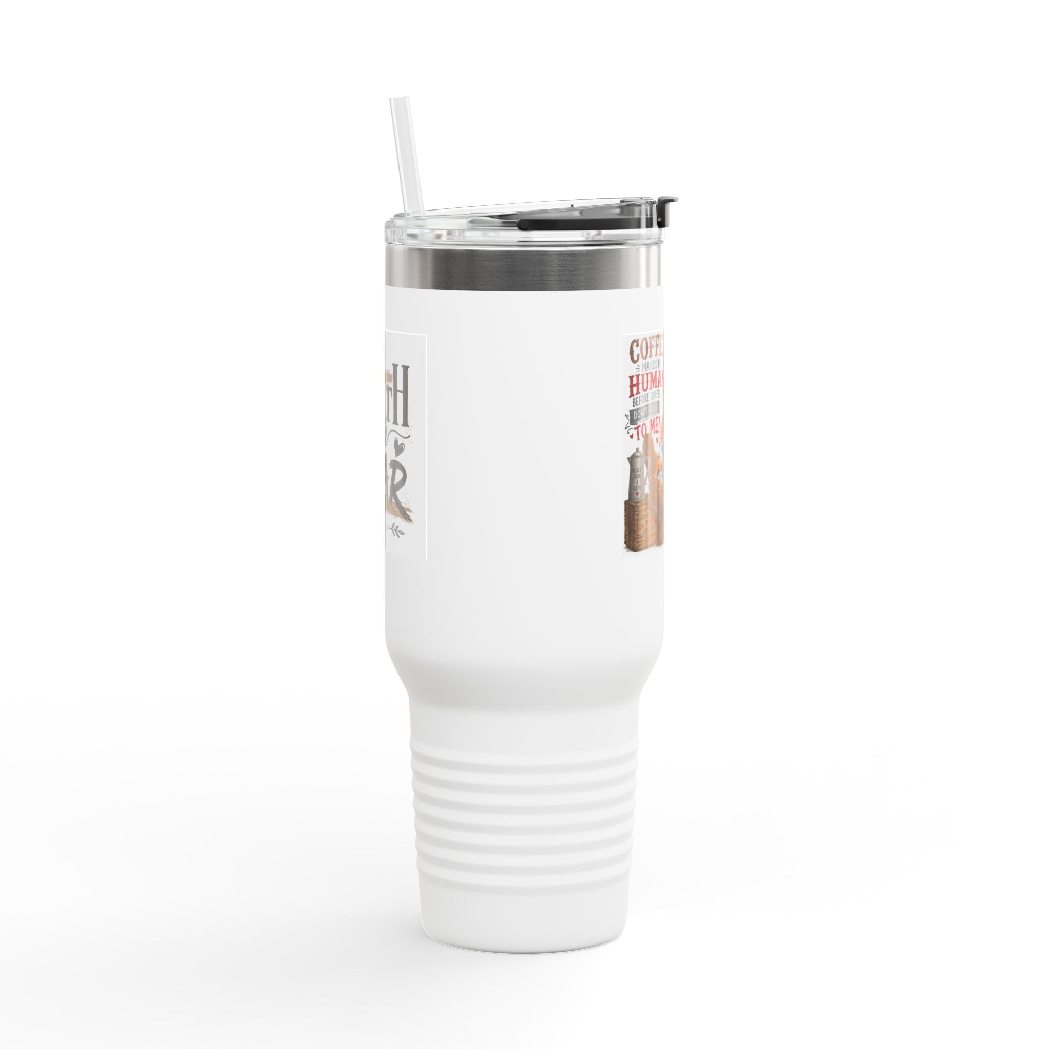 40oz Insulated Travel Mug Country Granny Coffee Addict