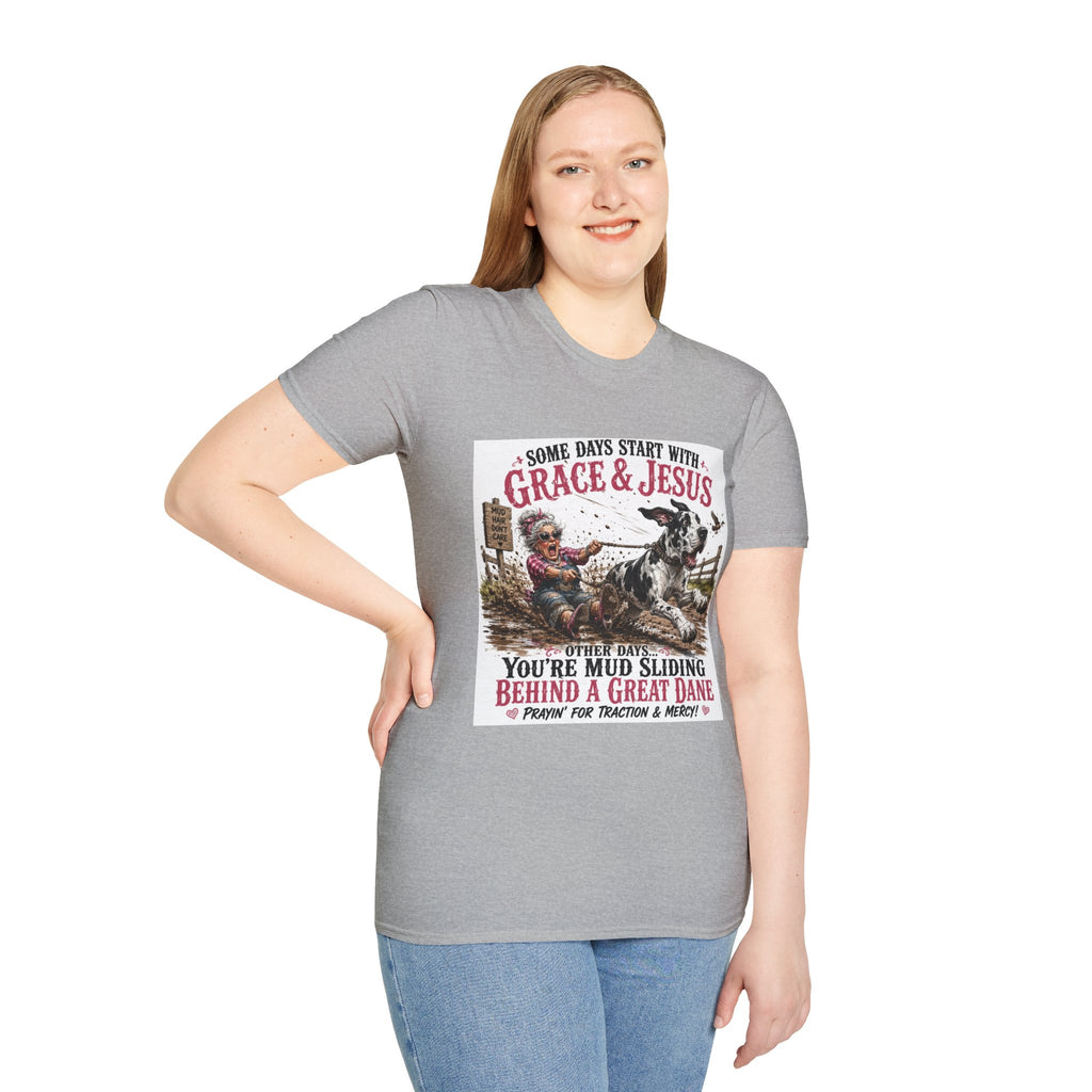 Christian Great Dane Mud-Slinging Graphic Tee