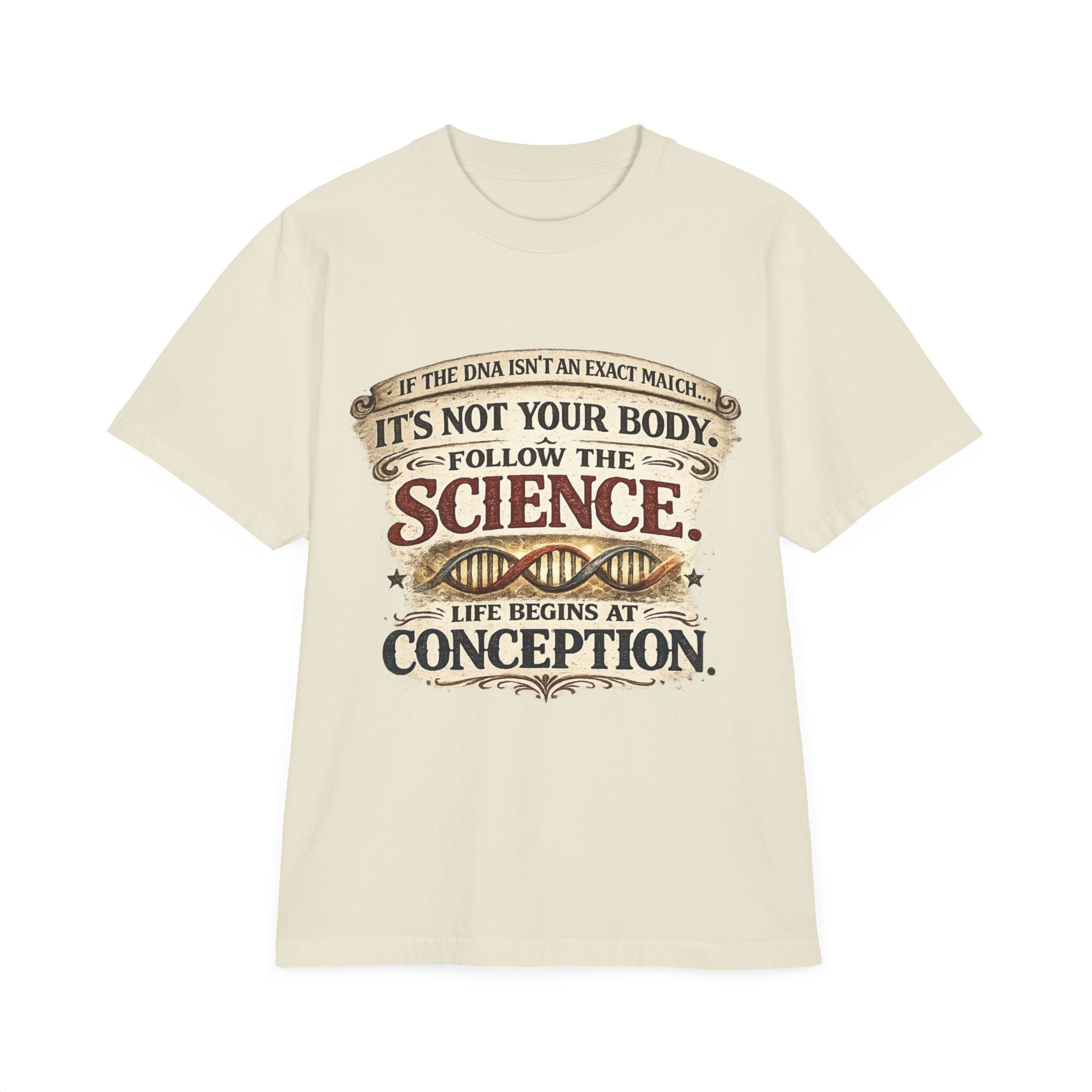 Pro-Life Science T-Shirt — "Follow the Science: Life Begins at Conception"