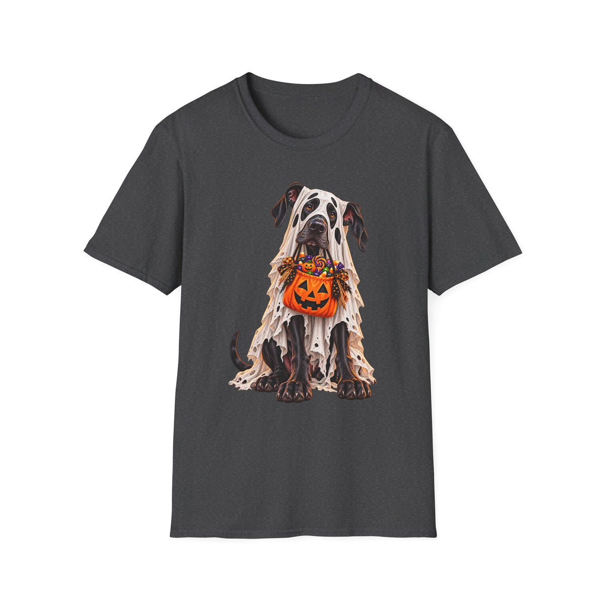 Halloween Dalmatian T-Shirt — Cute Dog with Jack-O’-Lantern Costume