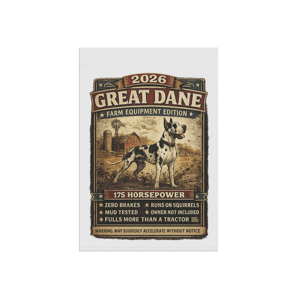 Great Dane Garden Flag – 2026 Horse Power Edition Yard Banner