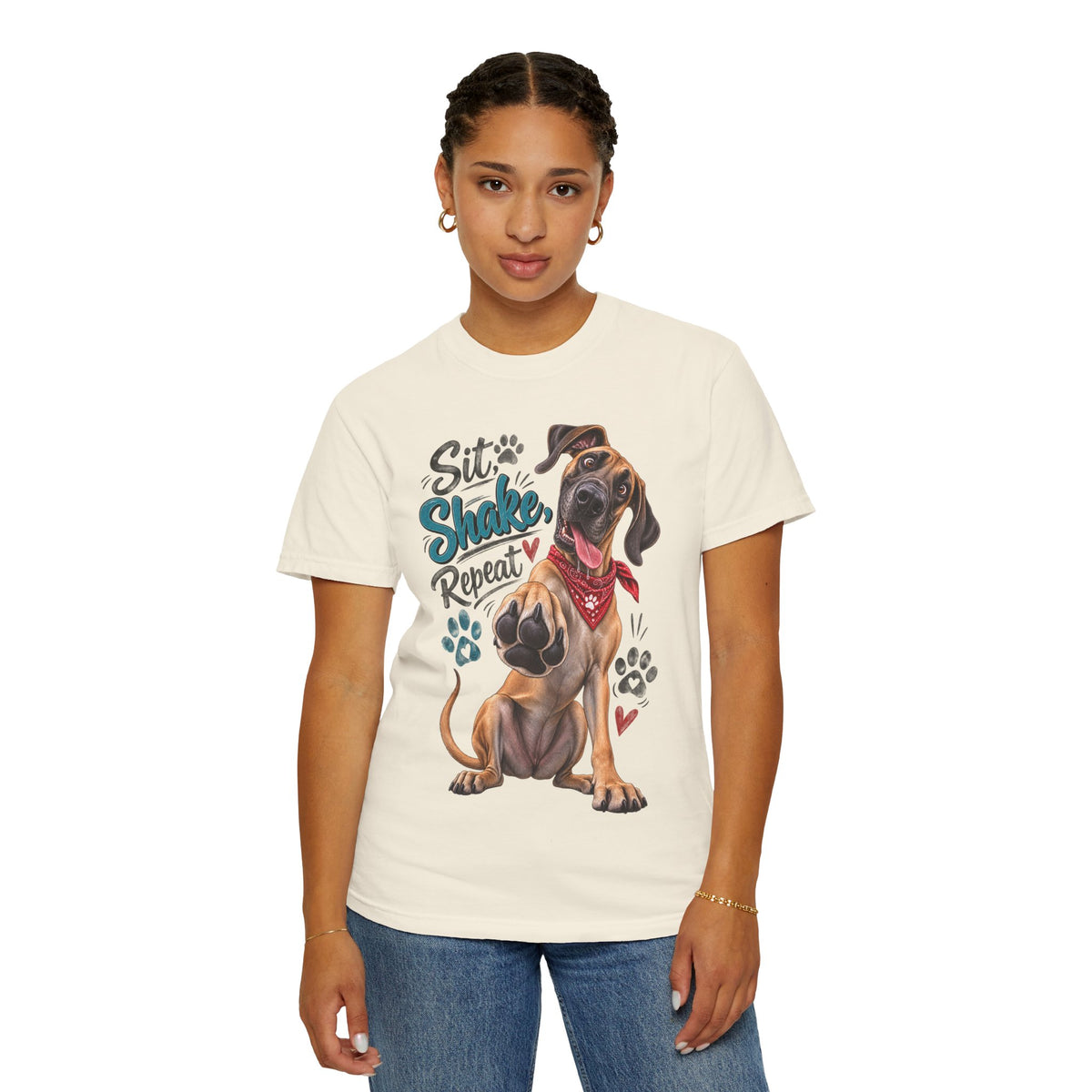 Great Dane Paw Print Tee