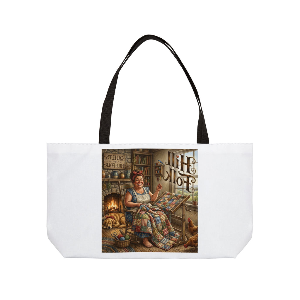 Hill Folk Quilting Woman Weekender Tote Bag