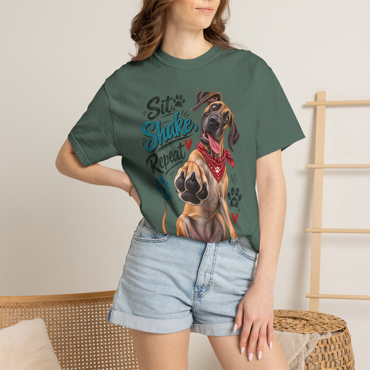 Great Dane Paw Print Tee
