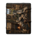 Cozy Farm Boss Great Dane Sherpa Fleece Blanket