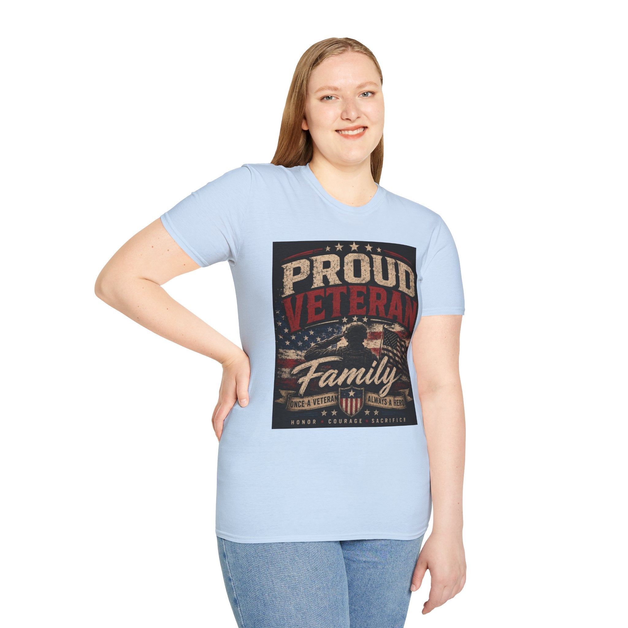 Proud Veteran T-Shirt — Patriotic Military Family Tee