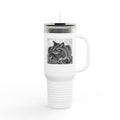 40oz Insulated Travel Tumbler with Cat Photo - Stainless Steel Thermal Mug