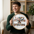 I Can't Hear You I'm Quilting Wall Clock – Funny Quilter Gift