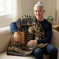 American Eagle Quilted Throw — Salute to America Patriotic Flag & Constitution Blanket