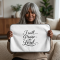 I Will Praise the Lord Dish Mat — Microfiber Kitchen Mat