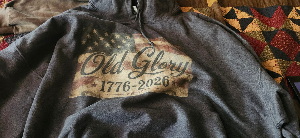 Patriotic Old Glory 1776-2026 Hoodie — American Flag Sweatshirt