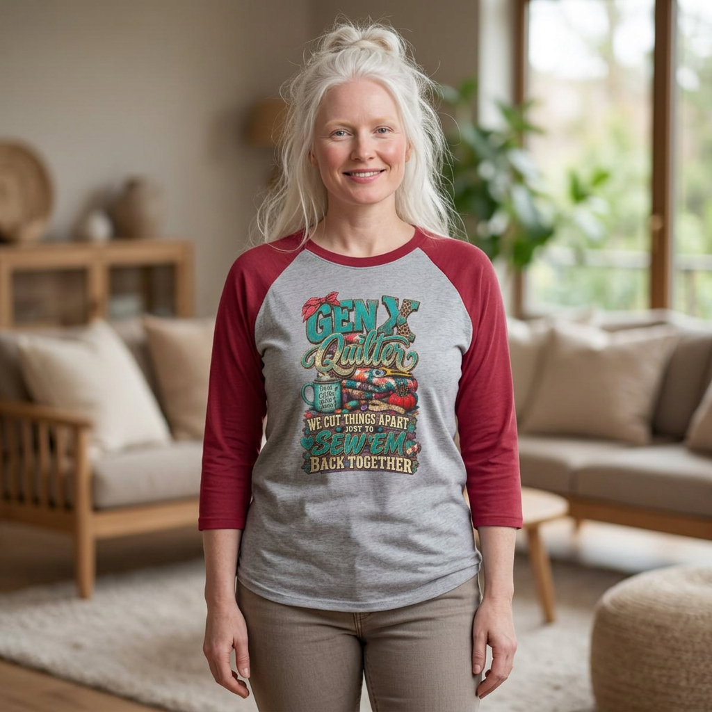 Gen X Quilter Raglan Shirt