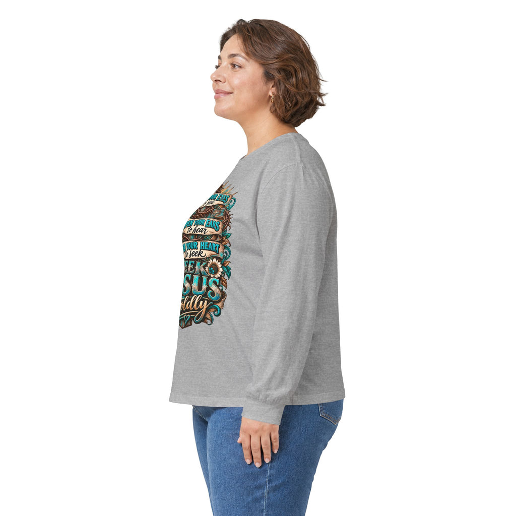 Seek Jesus Boldly Long Sleeve Tee 