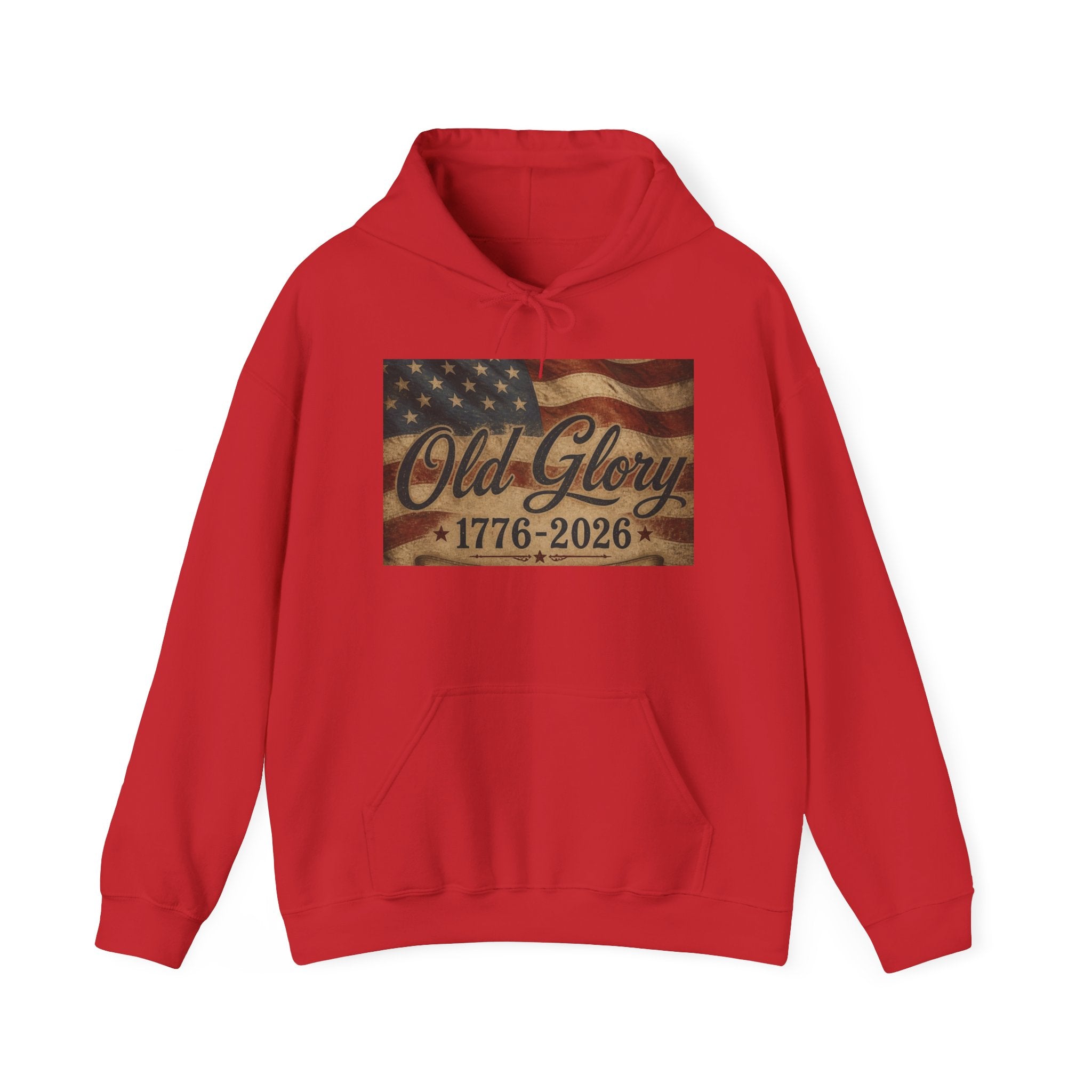 Patriotic Old Glory 1776-2026 Hoodie — American Flag Sweatshirt