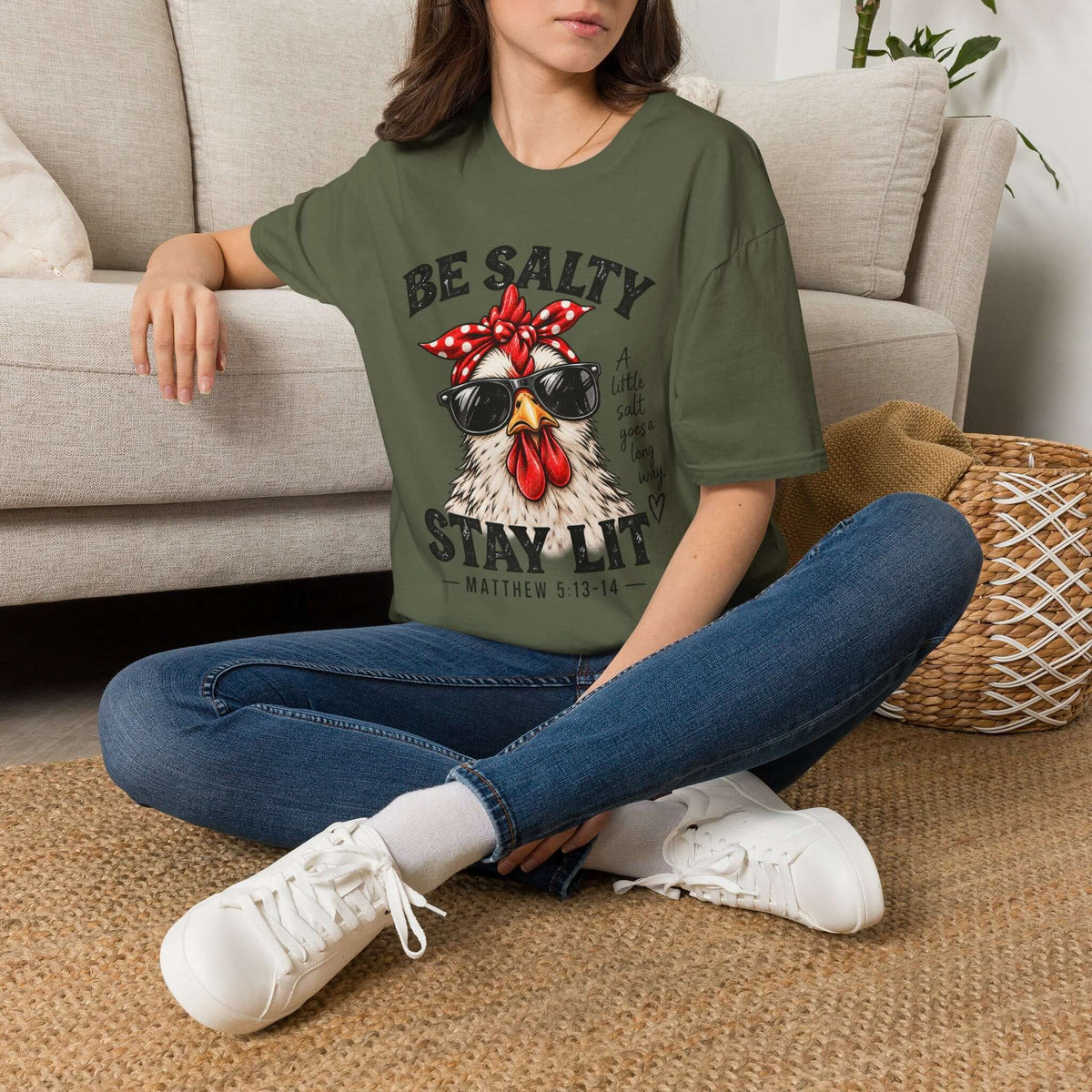 Be Salty Stay Lit Chicken T-Shirt
